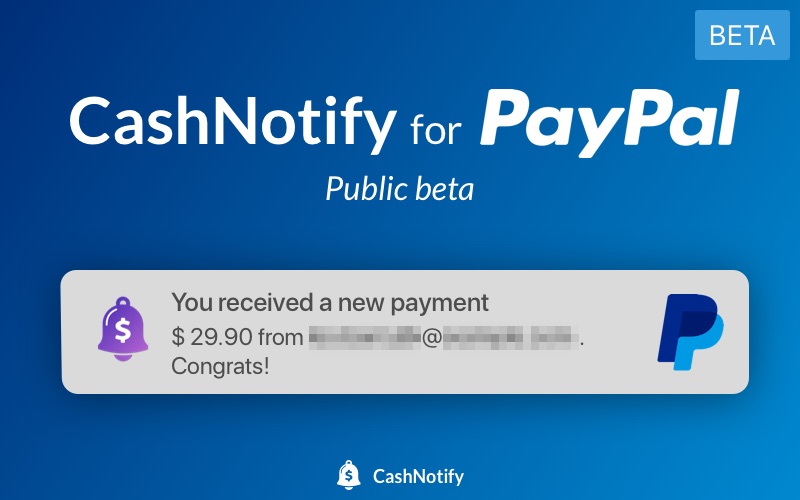 CashNotify for PayPal